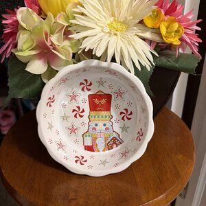 Temp-tations 6" Pie Baking Plate Nutcracker Sweet